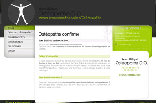 Aperçu visuel du site http://www.jeanbiligui-osteopathe94.com
