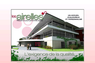 Aperçu visuel du site http://www.les-airelles.net