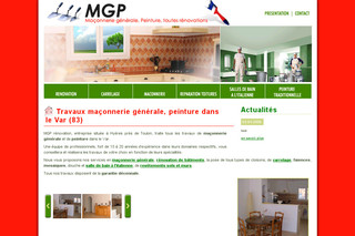 Aperçu visuel du site http://www.mgp-renovation.fr