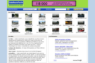 Aperçu visuel du site http://www.code-route-facile.com/
