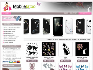 Mobiletatoo.fr - Stickers en laque japonaise pour mobile