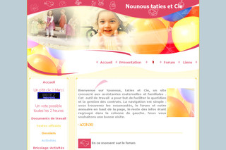 Aperçu visuel du site http://professionassmat.free.fr