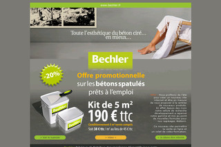 Aperçu visuel du site http://www.bechler.fr