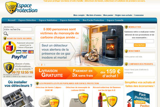 Aperçu visuel du site http://www.espace-protection.fr