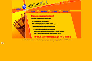 Aperçu visuel du site http://www.actuacolor.com