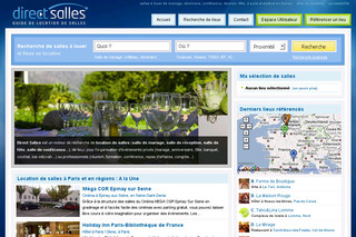Aperçu visuel du site http://www.directsalles.com