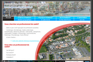 Aperçu visuel du site http://www.specialistes-medecine-vendee.fr