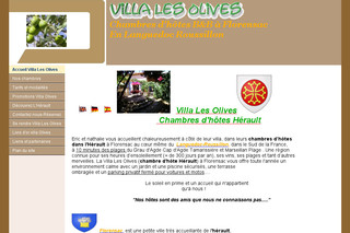Aperçu visuel du site http://www.villa-les-olives.fr
