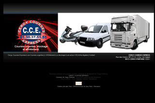 Aperçu visuel du site http://www.cergy-courses-express.fr