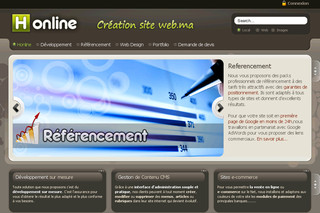 Aperçu visuel du site http://www.creation-site-web.ma/