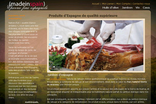 Aperçu visuel du site http://www.espagne-shop.com 