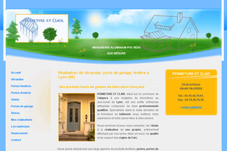 Aperçu visuel du site http://www.fermetureetclair.fr