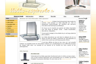 Aperçu visuel du site http://www.hotte-aspirante.fr