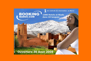 Aperçu visuel du site http://www.booking-maroc.com