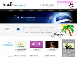 Aperçu visuel du site http://www.4w.fr