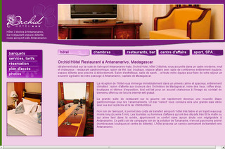 Aperçu visuel du site http://www.orchidhotel-antananarivo.com