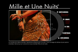 Aperçu visuel du site http://danseorientale.net