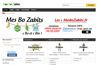 Aperçu visuel du site http://www.mesbozabits.fr