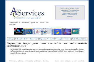 Aperçu visuel du site http://www.telesecretariat-web.com