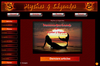 Aperçu visuel du site http://mythesetlegendes.blog4ever.com