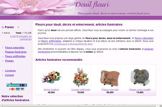 Aperçu visuel du site http://www.deuil-fleuri.fr