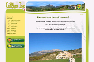 Aperçu visuel du site http://www.gite-campagne-toge.fr