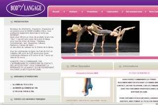 Aperçu visuel du site http://www.bodylangage.fr