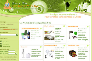 Aperçu visuel du site http://www.bien-et-bio.com