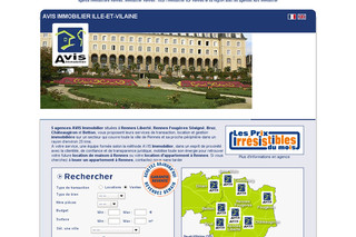 Aperçu visuel du site http://www.avis-immobilier-ileetvilaine.com