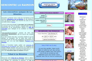 Aperçu visuel du site http://www.rencontre-la-reunion.fr