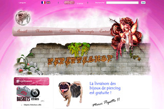 Aperçu visuel du site http://www.pepetteshop.com