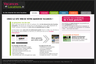 Aperçu visuel du site http://www.vacances-et-locations.fr