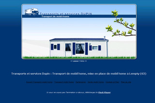 Transport-mobil-home.com - Mise en place, transport de mobil home dans la cote d'Azur : Transports et services Dupin