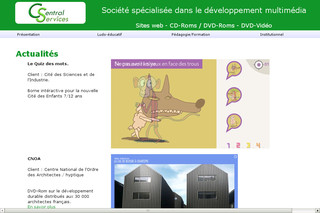 Aperçu visuel du site http://www.central-services.fr