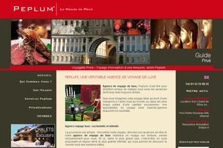 Aperçu visuel du site http://www.peplum.fr