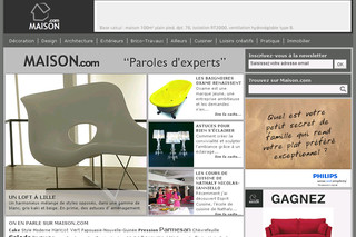 Aperçu visuel du site http://www.maison.com