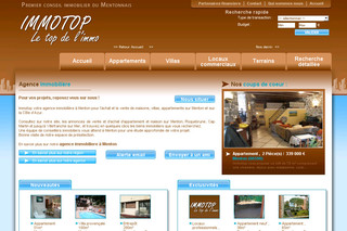 Aperçu visuel du site http://www.immobiliermenton.fr