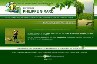Aperçu visuel du site http://www.entreprisephilippegirard.com