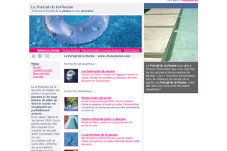 Aperçu visuel du site http://www.choix-piscine.com