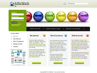 Aperçu visuel du site http://www.alfaweb.fr