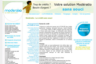 Aperçu visuel du site http://www.moderatio.fr