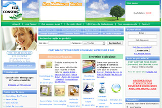 Aperçu visuel du site http://www.eco-conseils.com