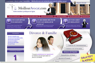 Aperçu visuel du site http://www.meilleuravocat.com
