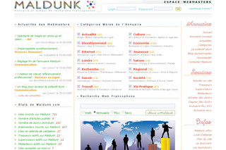 Aperçu visuel du site http://www.maldunk.com