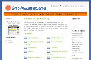 Aperçu visuel du site http://www.site-musique.org