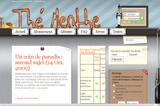 Aperçu visuel du site http://www.the-menthe.eu/