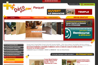 Aperçu visuel du site http://www.decoplus-parquet.com
