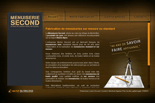 Aperçu visuel du site http://www.menuiserie-second.fr