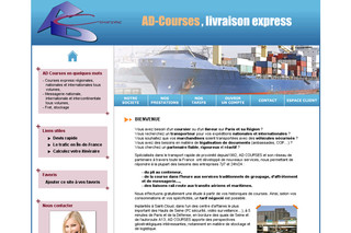 Aperçu visuel du site http://www.ad-courses.com