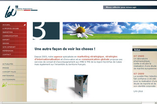Aperçu visuel du site http://www.idcube.fr